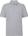   Russell galléros póló Hard Wearing Polo Shirt 215 melírozott szürke