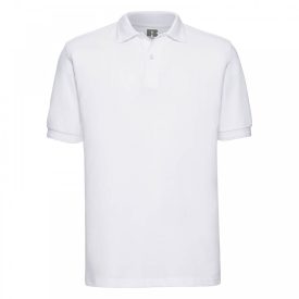 Russell galléros póló Hard Wearing Polo Shirt 210 fehér