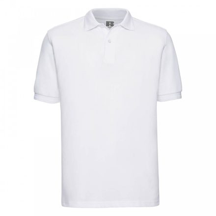 Russell galléros póló Hard Wearing Polo Shirt 210 fehér