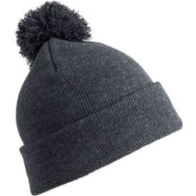 Result gyerek sapka Pom Pom szürke