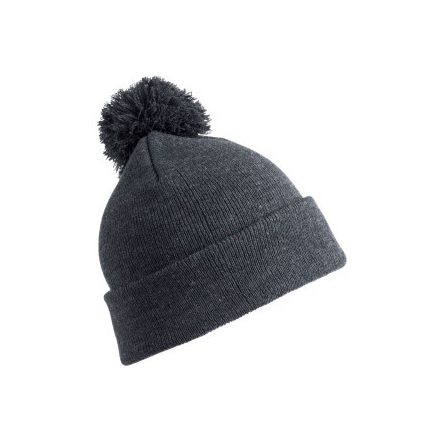 Result gyerek sapka Pom Pom szürke
