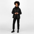 Regatta 3 az 1-ben női kabát Defender III 200 fekete-szürke