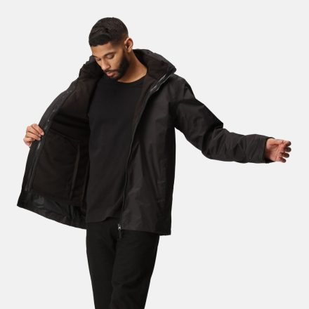 Regatta 3 az 1-ben kabát  Defender III 200 fekete-acélszürke