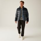 Regatta dzseki Vintage Puffer acélszürke-fekete