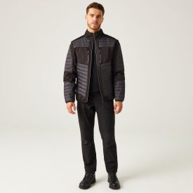 Regatta dzseki E-Volve Thermal Hybrid hamuszürke-fekete