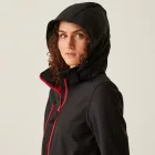 Regatta női softshell dzseki Venturer 300 fekete-piros