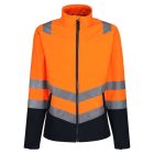 Regatta láthatósági softshell dzseki Pro Hi-Vis narancs-tengerkék