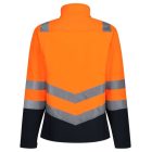 Regatta láthatósági softshell dzseki Pro Hi-Vis narancs-tengerkék