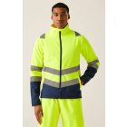 Regatta láthatósági softshell dzseki Pro Hi-Vis sárga-tengerkék