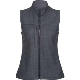   Regatta női softshell mellény Flux 270 melírozott szürke-fekete