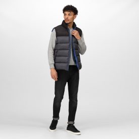 Regatta mellény Vintage Puffer acélszürke-fekete