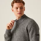 Regatta kötött pulóver Solomon 545 melírozott sötétszürke