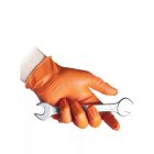 Reflexx púdermentes nitril szerelőkesztyű Full Grip N85 narancs 50 db/csomag