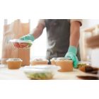 Reflexx púdermentes nitril kesztyű NBio pasztell zöld 100 db/csomag