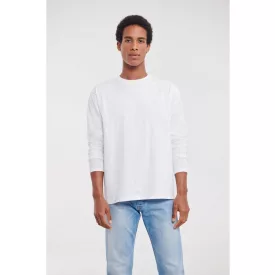 Russell hosszú ujjú póló Authentic Classic 180 fehér