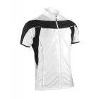 Spiro biciklis mez Cool-Dry Bike Full Zip Top 145 fehér-fekete
