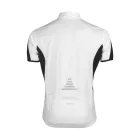 Spiro biciklis mez Cool-Dry Bike Full Zip Top 145 fehér-fekete