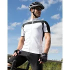 Spiro biciklis mez Cool-Dry Bike Full Zip Top 145 fehér-fekete