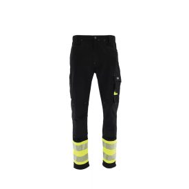 Sara munkásnadrág Actiflex Neo fekete-neon sárga