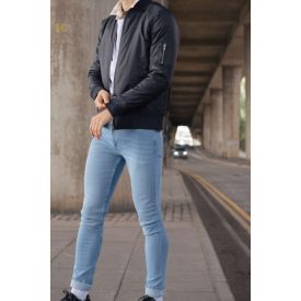 SoDenim farmernadrág Max Slim mosott világoskék