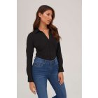 SoDenim hosszú ujjú női ing Anna 190 fekete