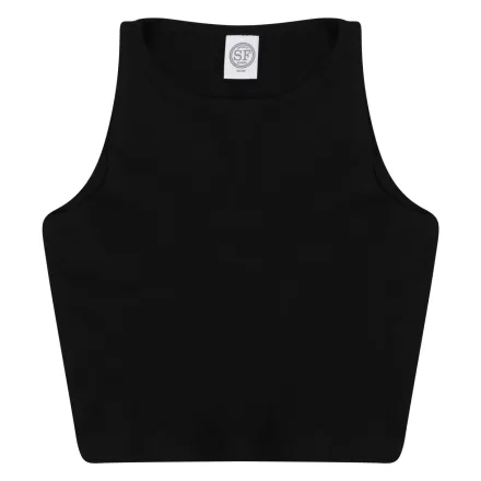 SkinniFit top Cropped 190 fekete