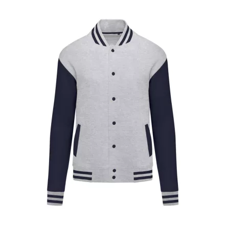 SG pulóver Varsity 280 melírozott szürke-tengerkék