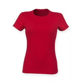   SkinniFit női póló Feel Good Stretch 165 melírozott piros