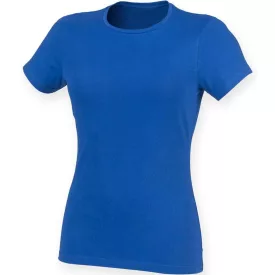 SkinniFit női póló Feel Good Stretch 165 királykék