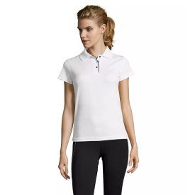 Sol's női galléros póló Performer 180 fehér