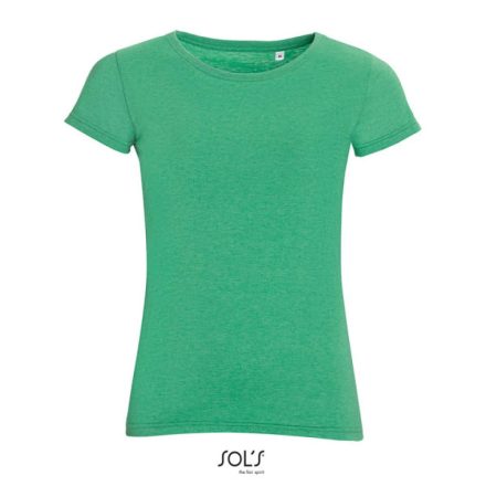 Sol's női póló Mixed 150 melírozott zöld