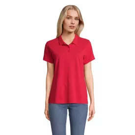 Sol's női galléros póló Pulse 170 piros