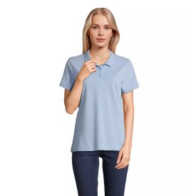 Sol's női galléros póló Pulse 170 égszínkék