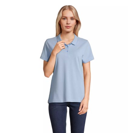 Sol's női galléros póló Pulse 170 égszínkék