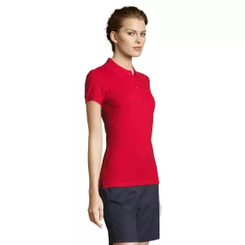 Sol's női galléros póló People 210 piros