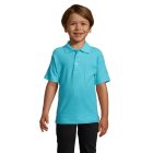 Sol's gyerek galléros póló Summer II 170 türkiz