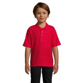 Sol's gyerek galléros póló Summer II 170 piros