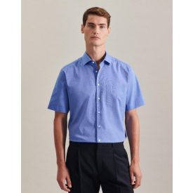 Seidensticker rövid ujjú ing Business Kent 120 középkék