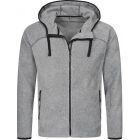 Active pulóver Power Fleece Jacket 280 melírozott szürke