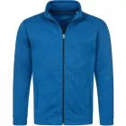 Active pulóver Knit Fleece Jacket 280 melírozott kék