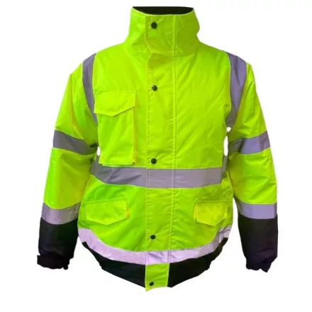 4WRK láthatósági bomber dzseki SubZero Hi-Vis sárga-fekete