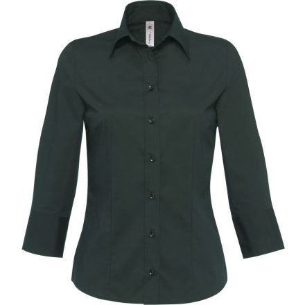 B&C 3/4 ujjú női ing Milano 135 fekete