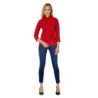 B&C 3/4 ujjú női ing Milano 135 piros