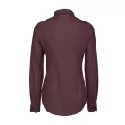 B&C hosszú ujjú női ing Black Tie Elastane 135 bordó