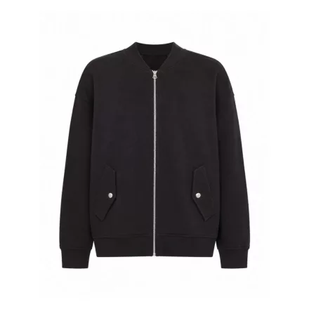 SkinniFit pulóver Bomber 370 fekete