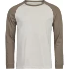 Tee Jays hosszú ujjú póló Urban Baseball T 185 cement-agyag