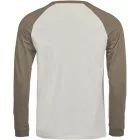 Tee Jays hosszú ujjú póló Urban Baseball T 185 cement-agyag