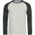 Tee Jays hosszú ujjú póló Urban Baseball T 185 cement-sötétzöld