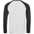 Tee Jays hosszú ujjú póló Urban Baseball T 185 fehér-fekete