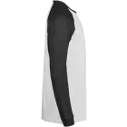 Tee Jays hosszú ujjú póló Urban Baseball T 185 fehér-fekete